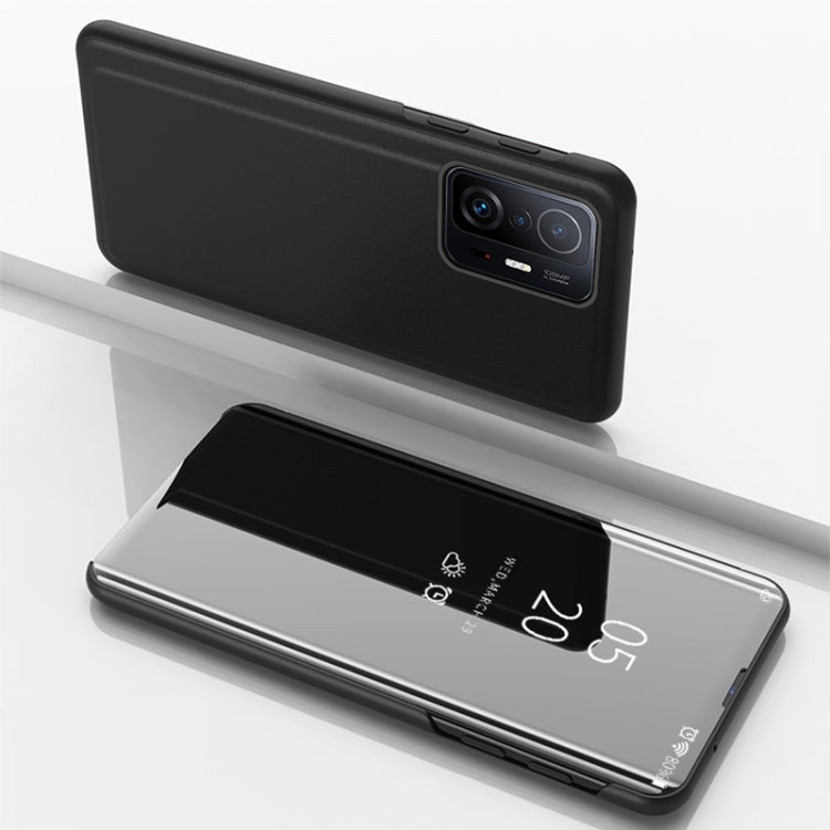 For Xiaomi 13 Pro Plated Mirror Horizontal Flip Leather Case with Holder
