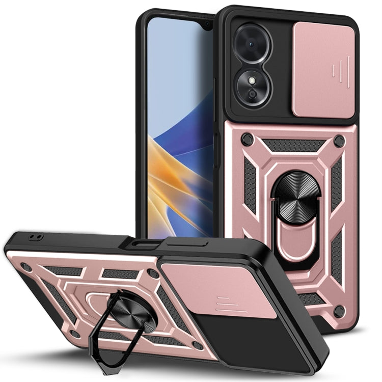 For OPPO A17 Sliding Camera Cover Design Phone Case