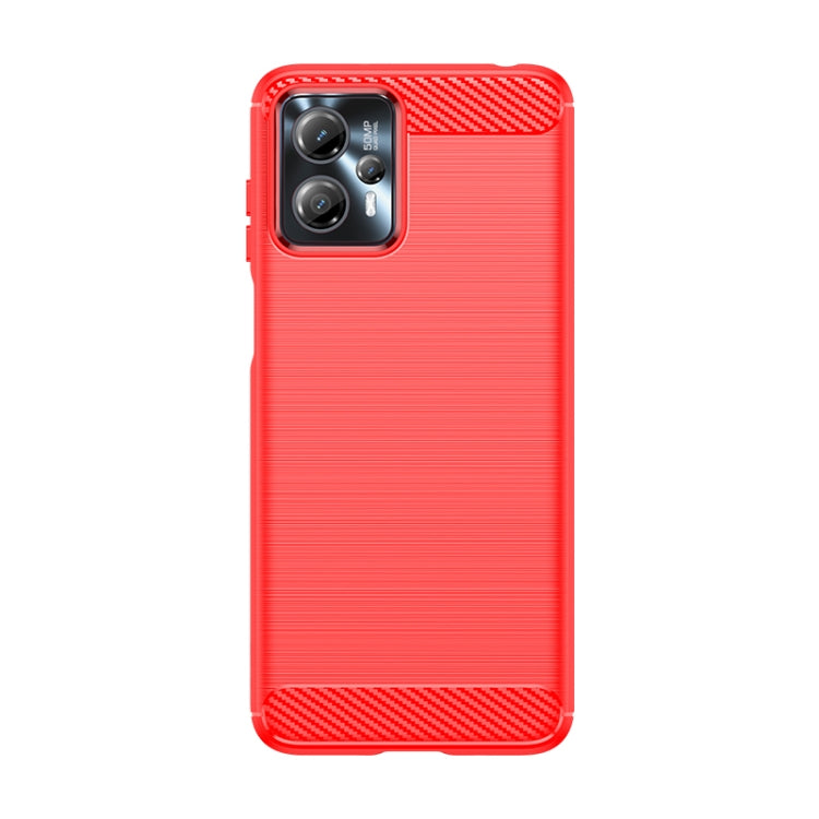 For Motorola Moto G23 Brushed Texture Carbon Fiber TPU Phone Case
