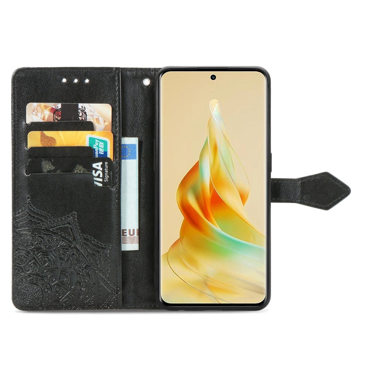 For OPPO Reno8 T 5G Mandala Flower Embossed Horizontal Flip Leather Phone Case