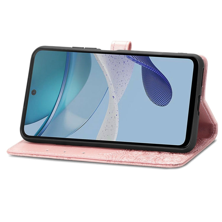 For Motorola Moto G53 5G Mandala Flower Embossed Horizontal Flip Leather Phone Case