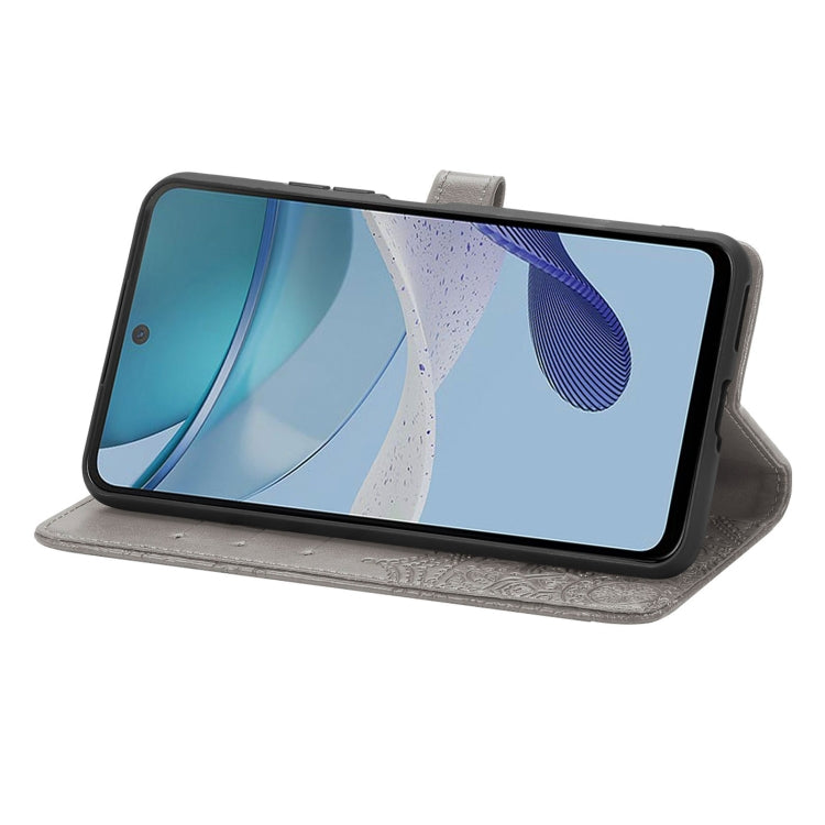 For Motorola Moto G53 5G Mandala Flower Embossed Horizontal Flip Leather Phone Case