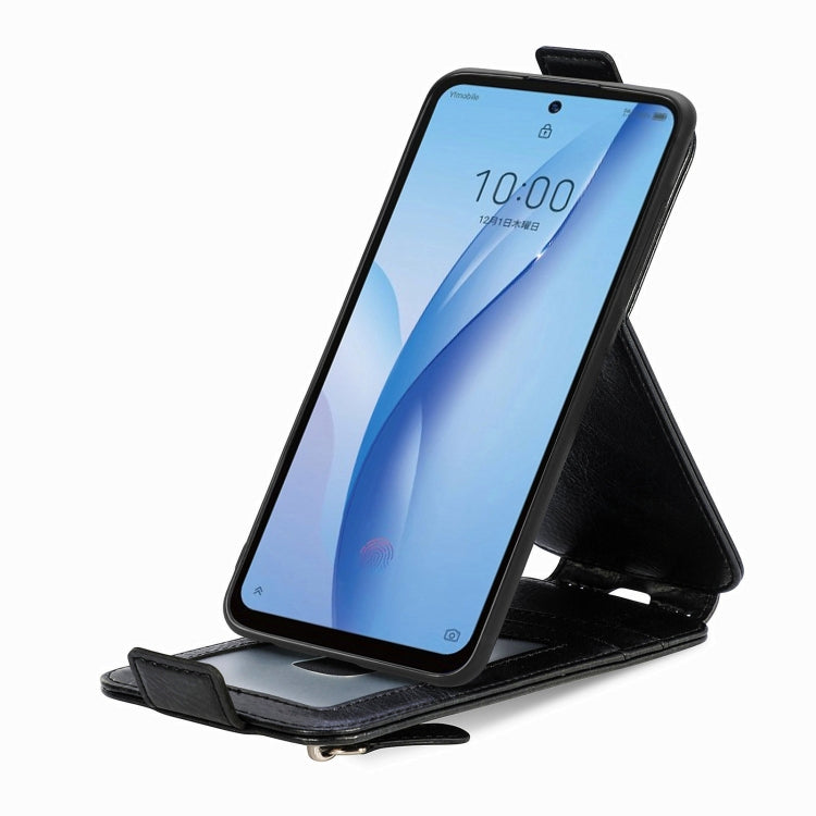 For ZTE Libero 5G III Zipper Wallet Vertical Flip Leather Phone Case