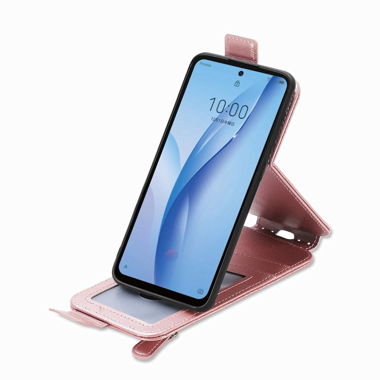 For ZTE Libero 5G III Zipper Wallet Vertical Flip Leather Phone Case