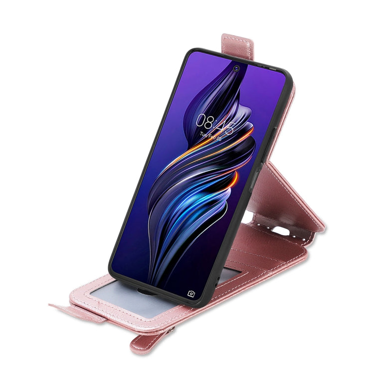 For Tecno Pova 3 Zipper Wallet Vertical Flip Leather Phone Case