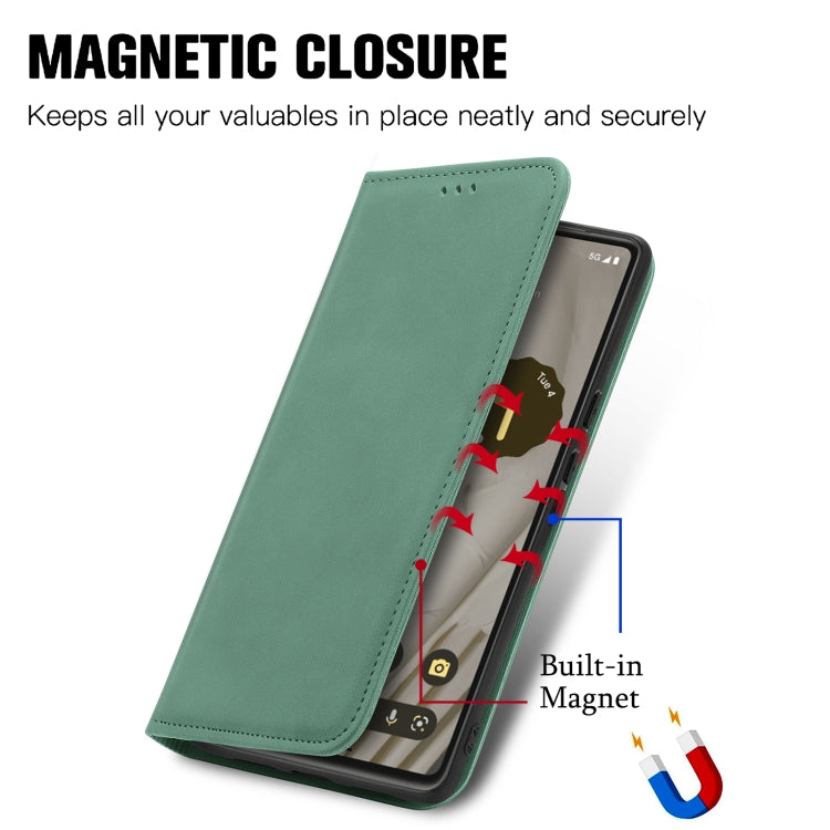 For Google Pixel 7A Retro Skin Feel Magnetic Flip Leather Phone Case