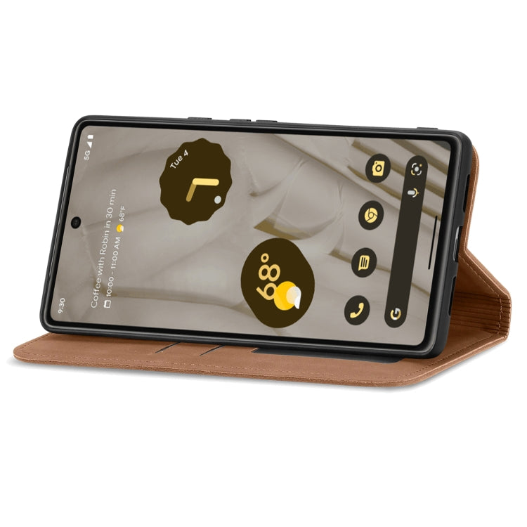 For Google Pixel 7A Retro Skin Feel Magnetic Flip Leather Phone Case