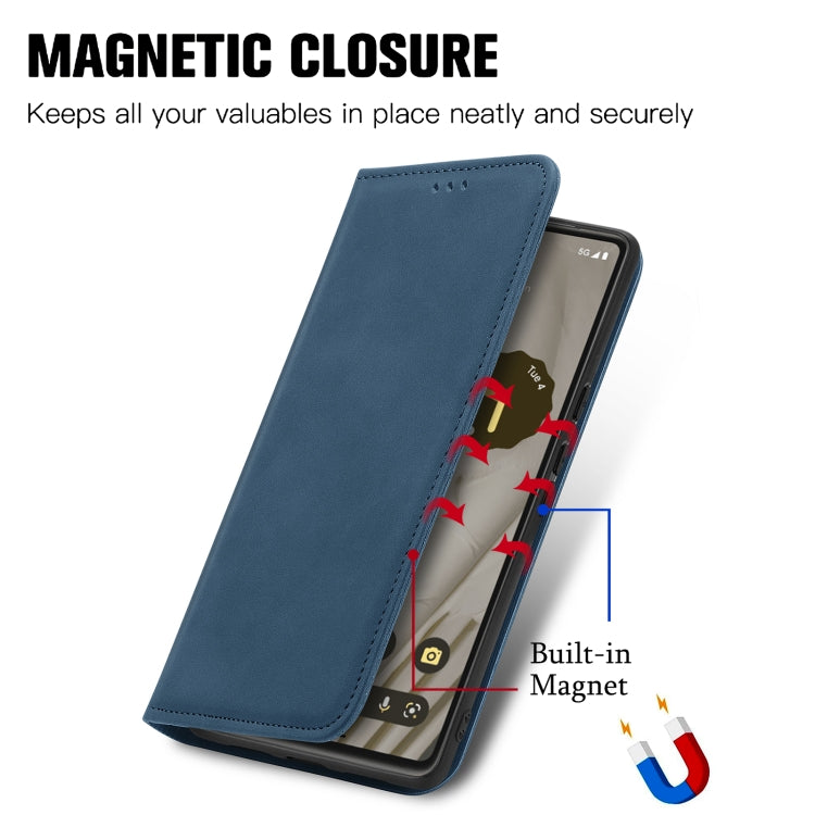 For Google Pixel 7A Retro Skin Feel Magnetic Flip Leather Phone Case