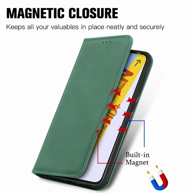For Infinix Smart 6 Plus Retro Skin Feel Magnetic Flip Leather Phone Case