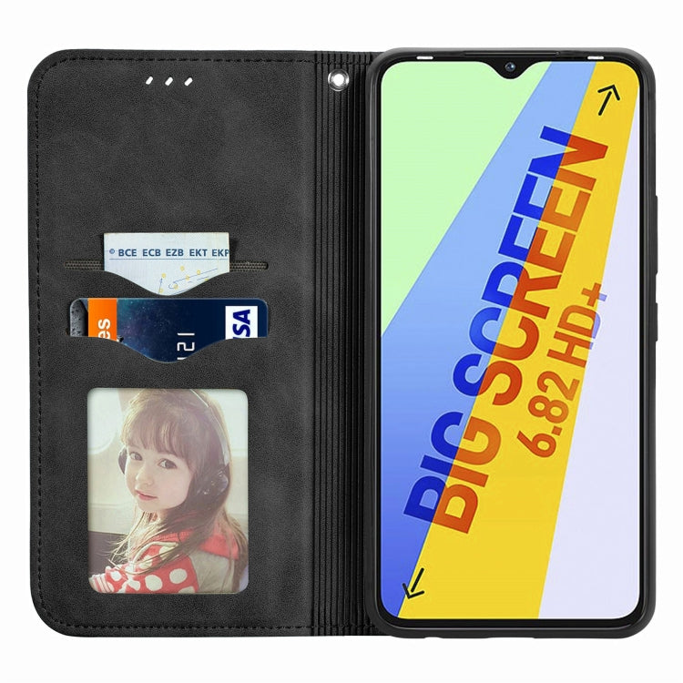 For Infinix Smart 6 Plus Retro Skin Feel Magnetic Flip Leather Phone Case