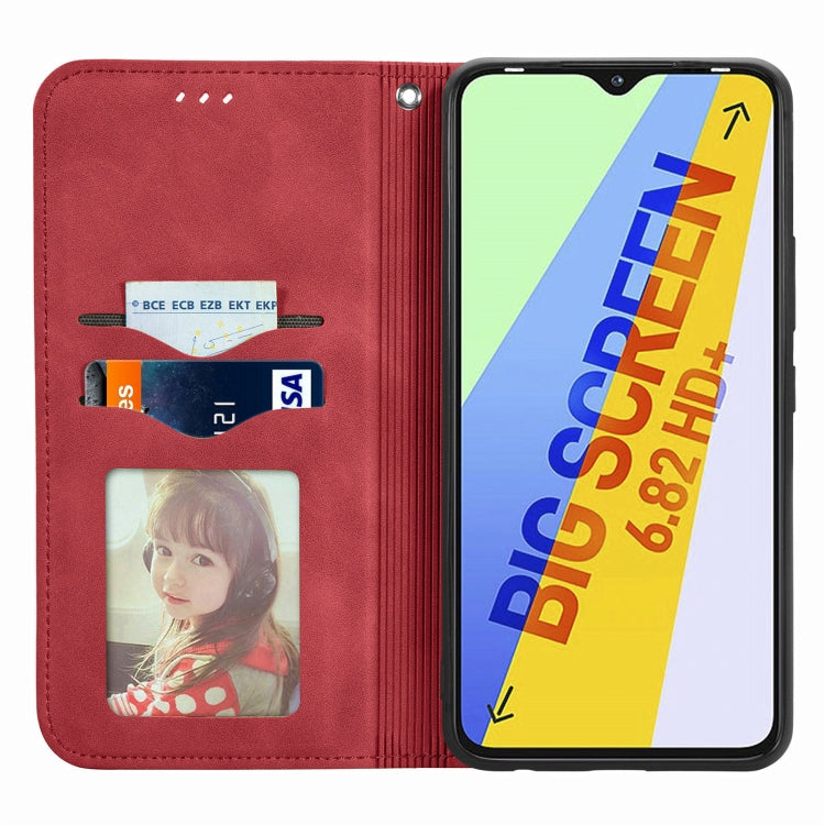 For Infinix Smart 6 Plus Retro Skin Feel Magnetic Flip Leather Phone Case