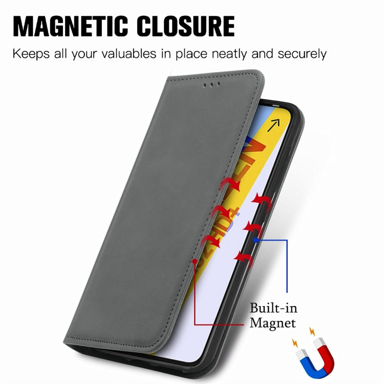 For Infinix Smart 6 Plus Retro Skin Feel Magnetic Flip Leather Phone Case