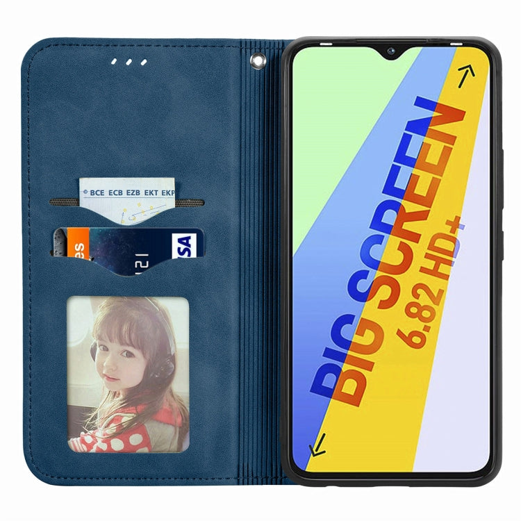 For Infinix Smart 6 Plus Retro Skin Feel Magnetic Flip Leather Phone Case