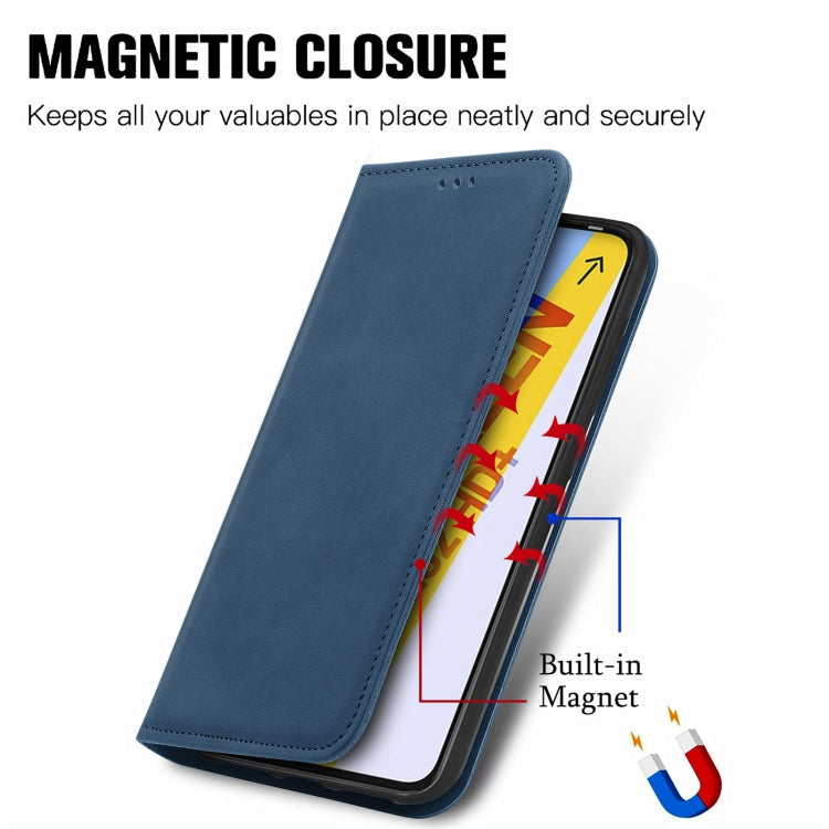 For Infinix Smart 6 Plus Retro Skin Feel Magnetic Flip Leather Phone Case