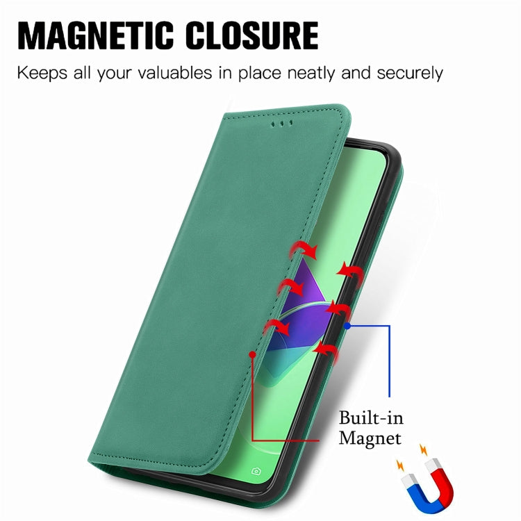 For Tecno Spark 9 Pro Retro Skin Feel Magnetic Flip Leather Phone Case