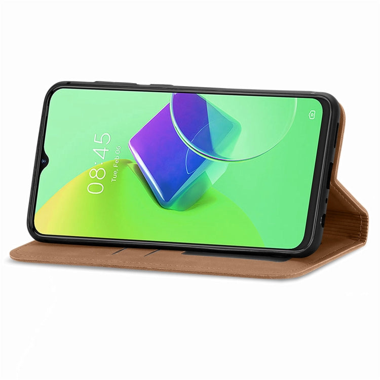 For Tecno Spark 9 Pro Retro Skin Feel Magnetic Flip Leather Phone Case