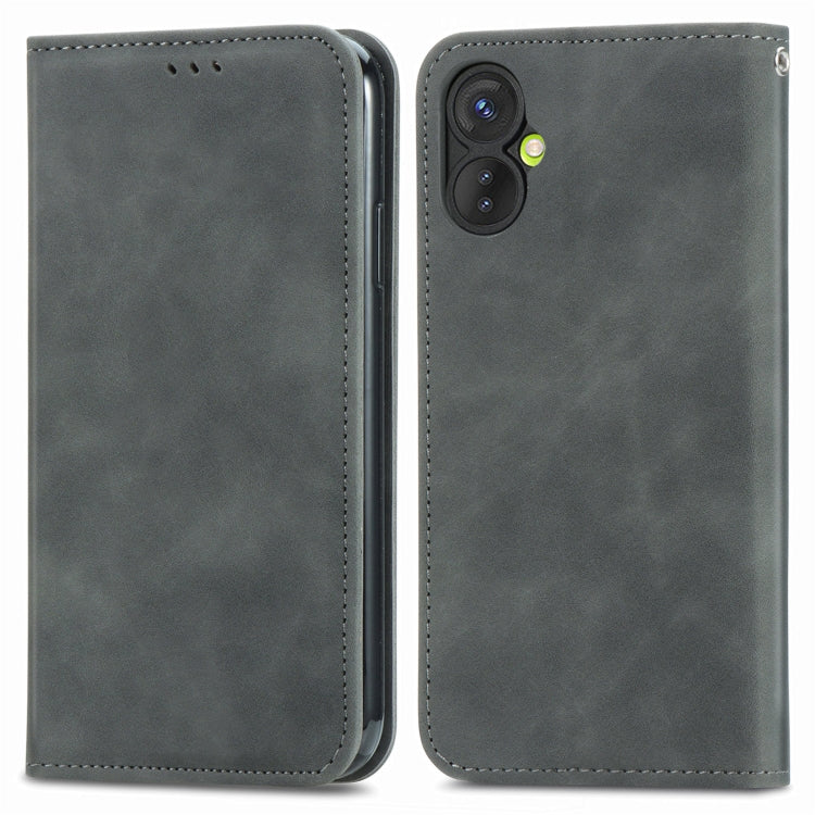 For Tecno Spark 9 Pro Retro Skin Feel Magnetic Flip Leather Phone Case