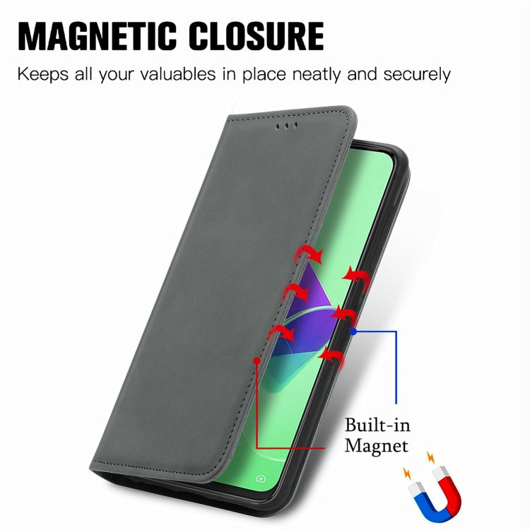 For Tecno Spark 9 Pro Retro Skin Feel Magnetic Flip Leather Phone Case