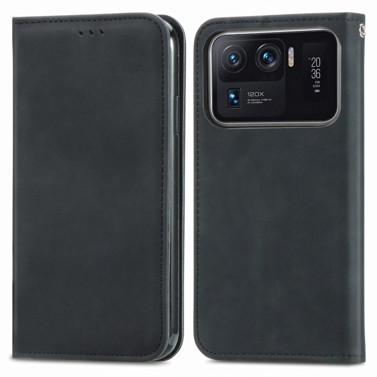 For Xiaomi Mi 11 Ultra Retro Skin Feel Magnetic Flip Leather Phone Case