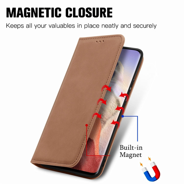 For Xiaomi Mi 11 Ultra Retro Skin Feel Magnetic Flip Leather Phone Case