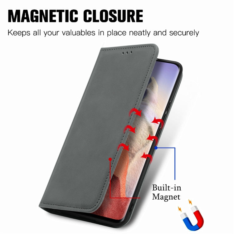 For Xiaomi Mi 11 Ultra Retro Skin Feel Magnetic Flip Leather Phone Case