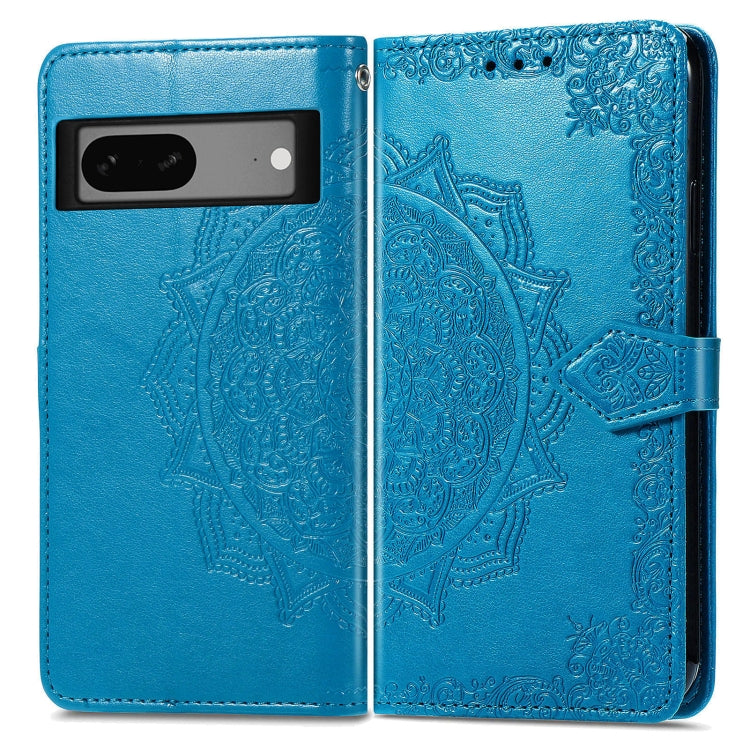 For Google Pixel 7A Mandala Flower Embossed Leather Phone Case