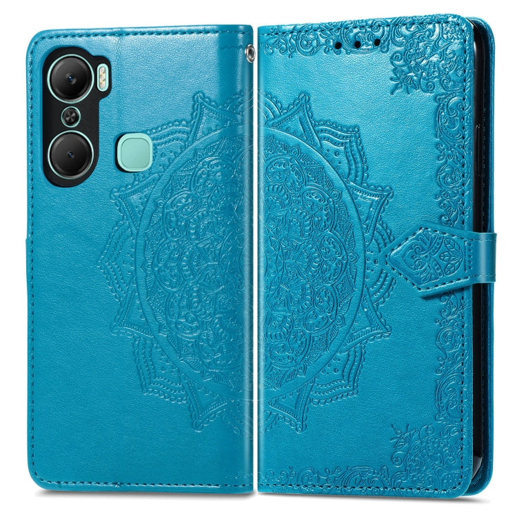 For Infinix Hot 12 Pro Mandala Flower Embossed Leather Phone Case