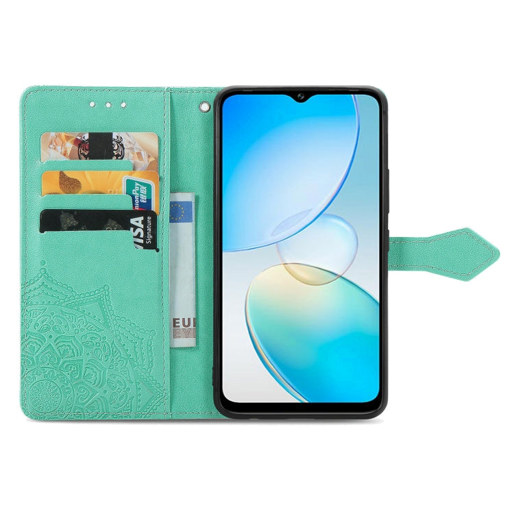 For Infinix Hot 12i Mandala Flower Embossed Leather Phone Case