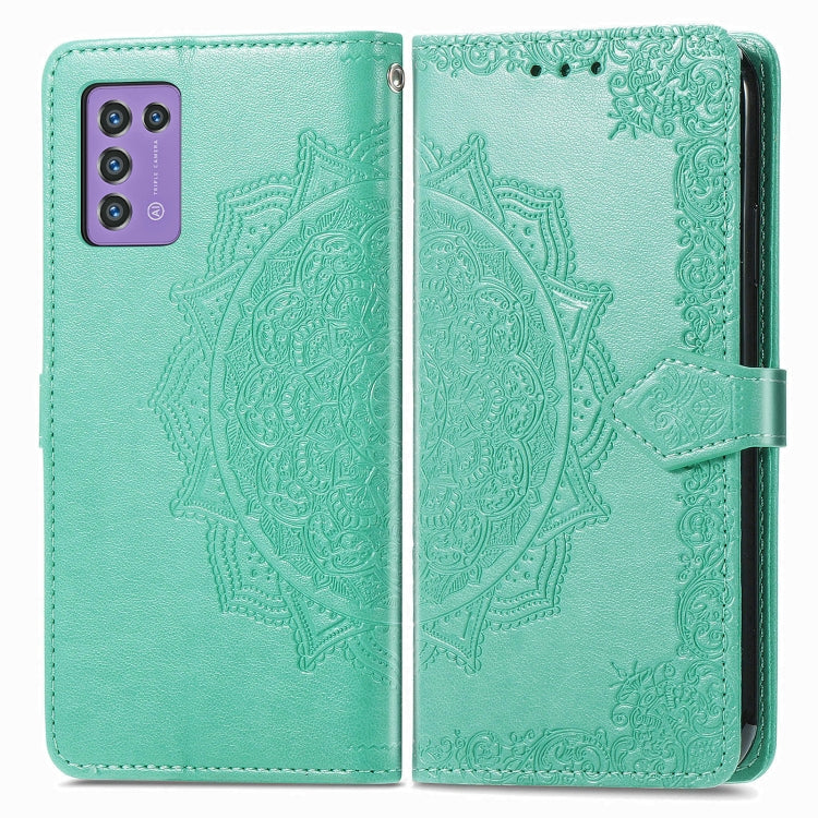 For ZTE Libero 5G III Mandala Flower Embossed Leather Phone Case