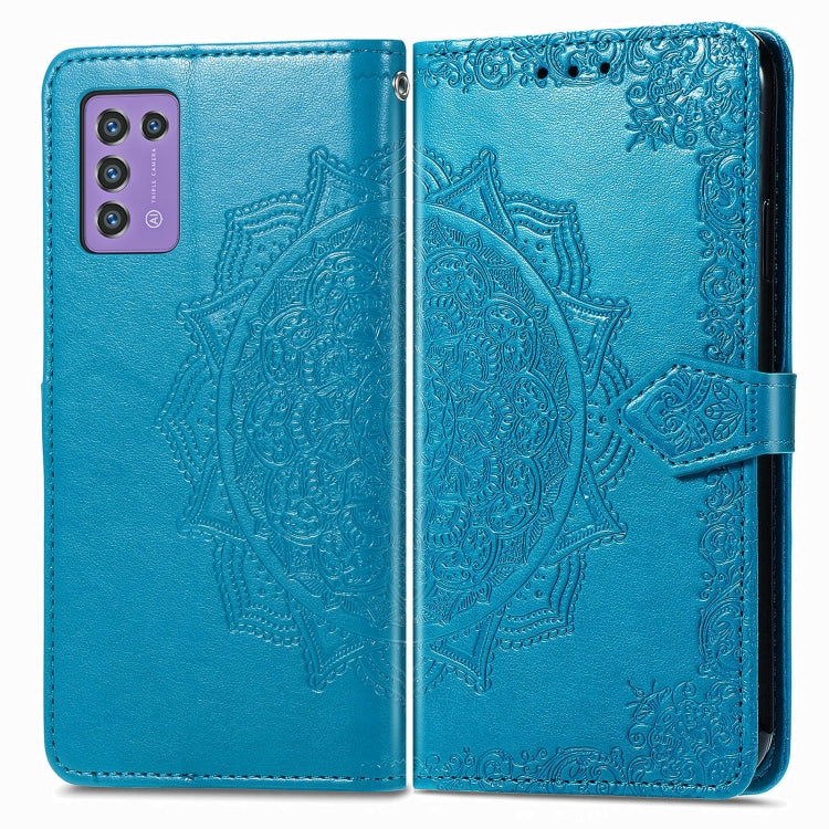 For ZTE Libero 5G III Mandala Flower Embossed Leather Phone Case