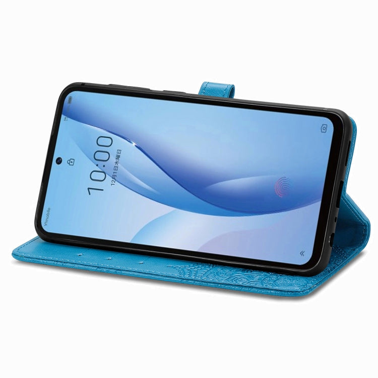 For ZTE Libero 5G III Mandala Flower Embossed Leather Phone Case