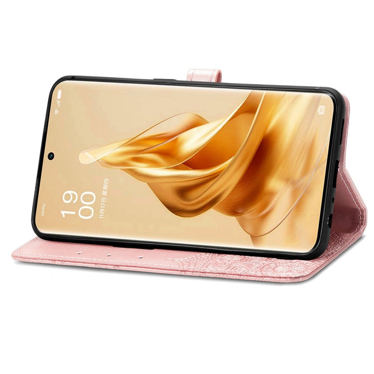 For OPPO Reno9 Mandala Flower Embossed Leather Phone Case