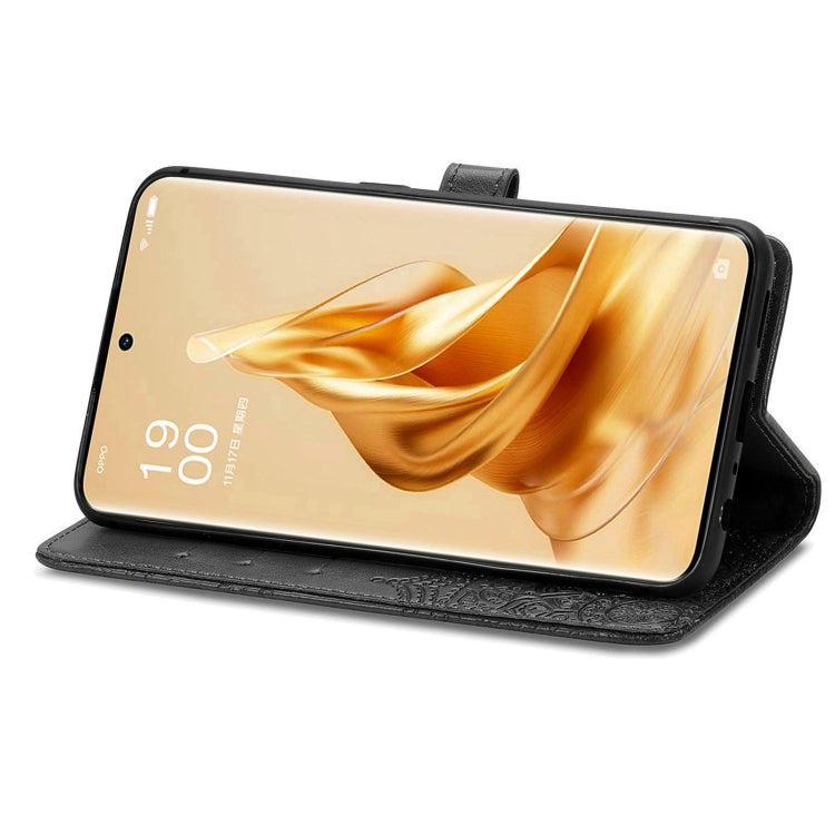 For OPPO Reno9 Mandala Flower Embossed Leather Phone Case