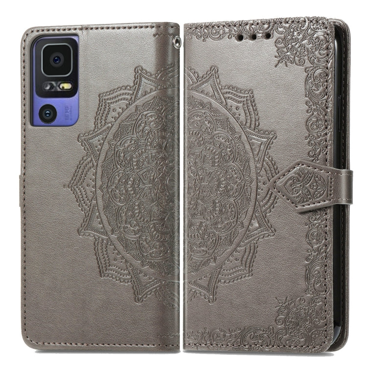 For TCL 40 SE Mandala Flower Embossed Leather Phone Case