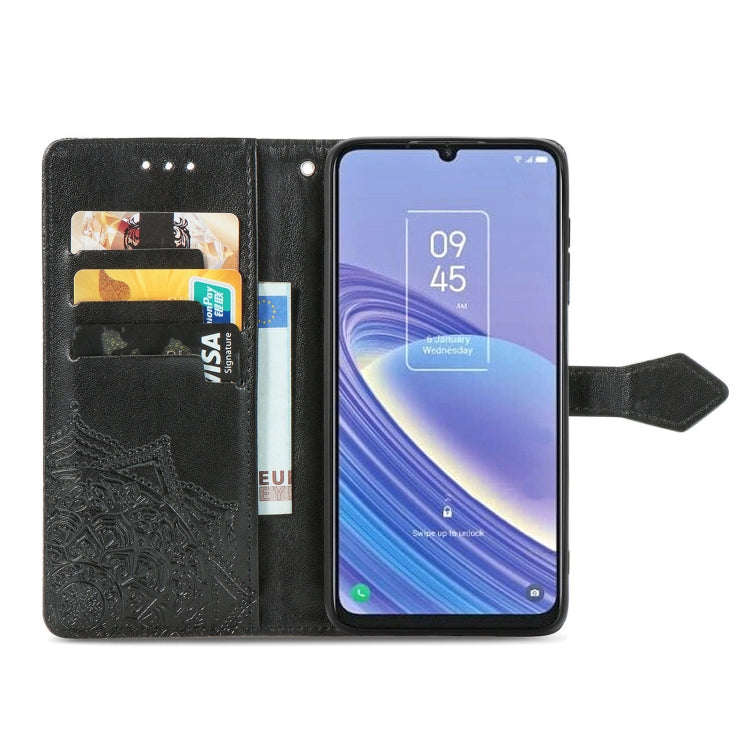 For TCL 40 SE Mandala Flower Embossed Leather Phone Case
