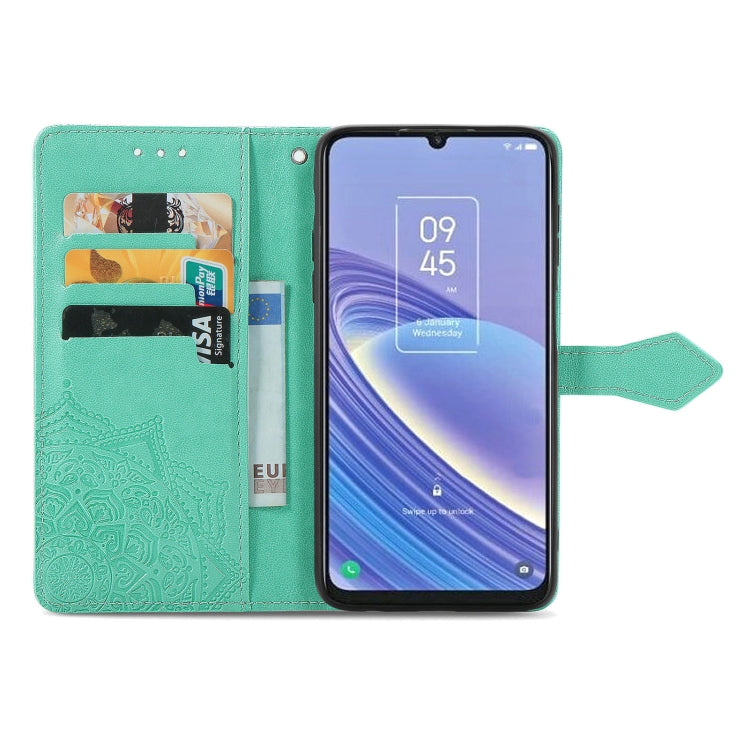 For TCL 40 SE Mandala Flower Embossed Leather Phone Case