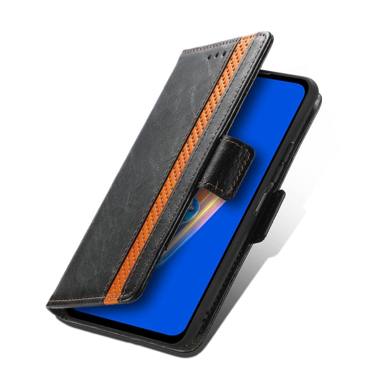 For Asus Zenfone 9 CaseNeo Splicing Dual Magnetic Buckle Leather Phone Case