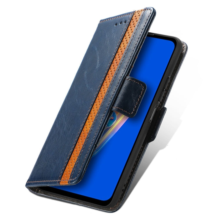 For Asus Zenfone 9 CaseNeo Splicing Dual Magnetic Buckle Leather Phone Case