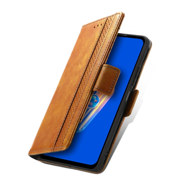 For Asus Zenfone 9 CaseNeo Splicing Dual Magnetic Buckle Leather Phone Case