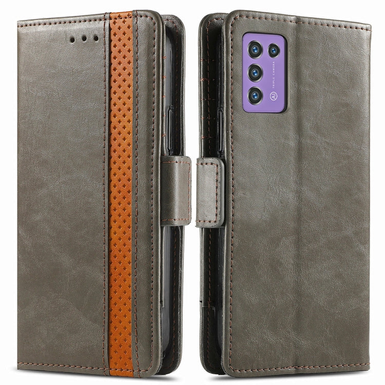 For ZTE Libero 5G III CaseNeo Splicing Dual Magnetic Buckle Leather Phone Case