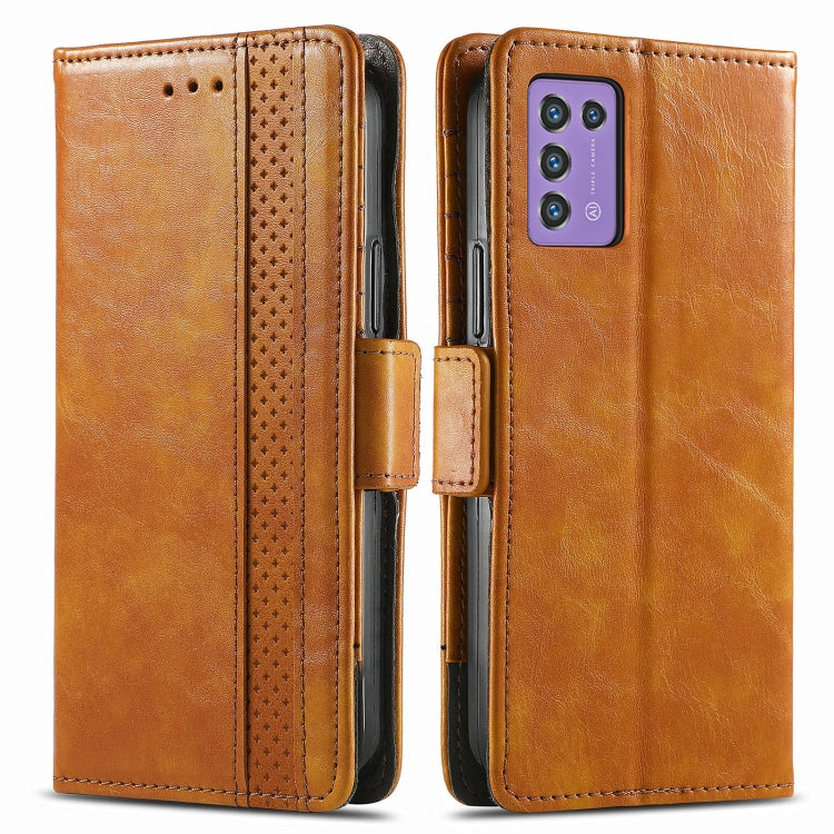 For ZTE Libero 5G III CaseNeo Splicing Dual Magnetic Buckle Leather Phone Case