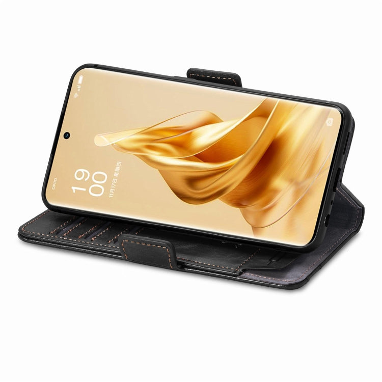 For OPPO Reno9 CaseNeo Splicing Dual Magnetic Buckle Leather Phone Case