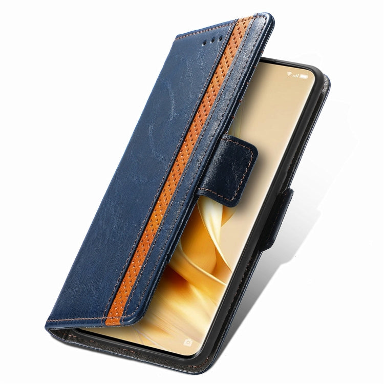 For OPPO Reno9 CaseNeo Splicing Dual Magnetic Buckle Leather Phone Case