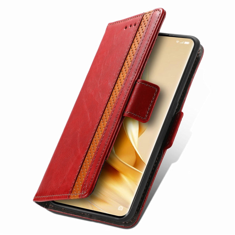 For OPPO Reno9 CaseNeo Splicing Dual Magnetic Buckle Leather Phone Case
