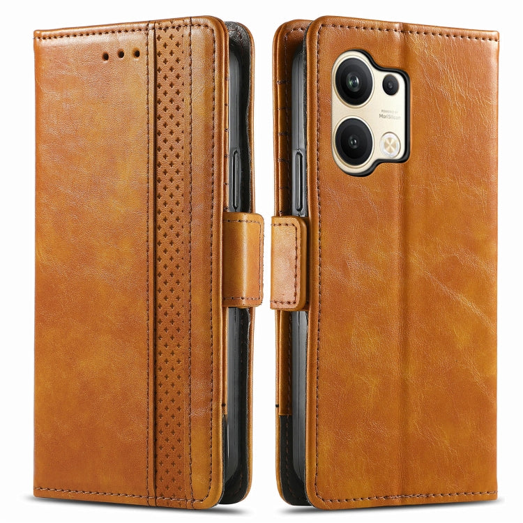 For OPPO Reno9 CaseNeo Splicing Dual Magnetic Buckle Leather Phone Case