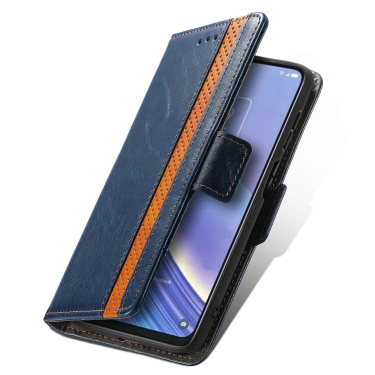 For TCL 40 SE CaseNeo Splicing Dual Magnetic Buckle Leather Phone Case