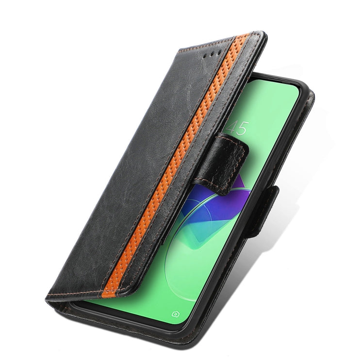 For Tecno Spark 9 Pro CaseNeo Splicing Dual Magnetic Buckle Leather Phone Case