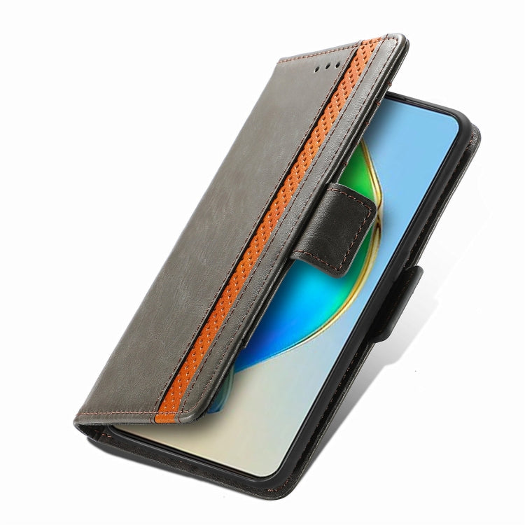 For ZTE Blade V40s CaseNeo Splicing Dual Magnetic Buckle Leather Phone Case