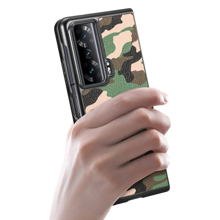 For Honor Magic VS Camouflage Leather Back Cover Phone Case