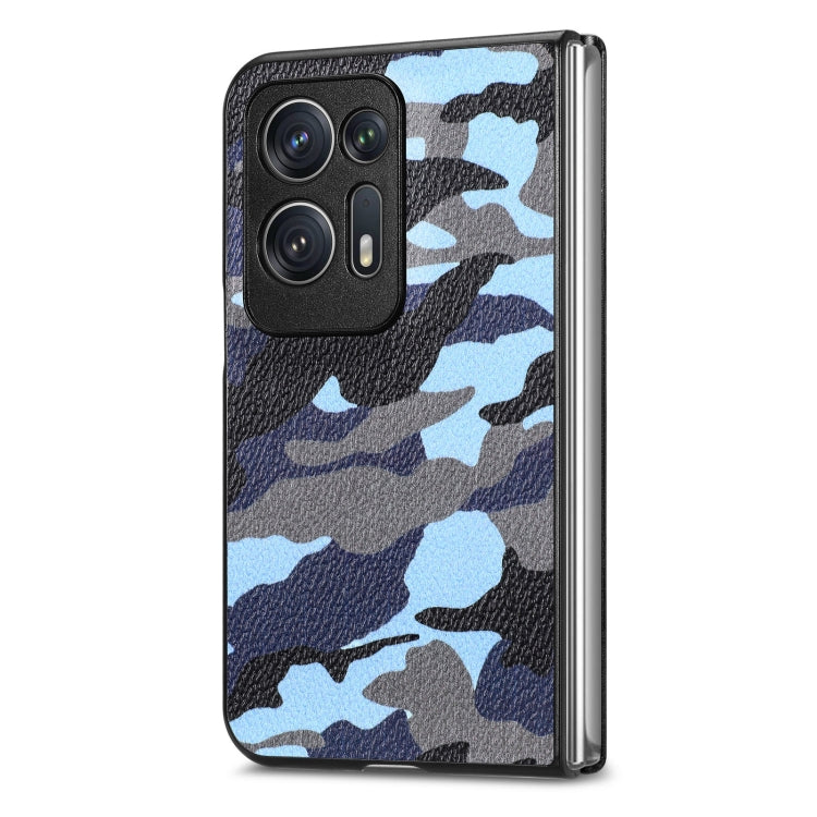 For OPPO Find N2 Camouflage Leather Back Cover Phone Case